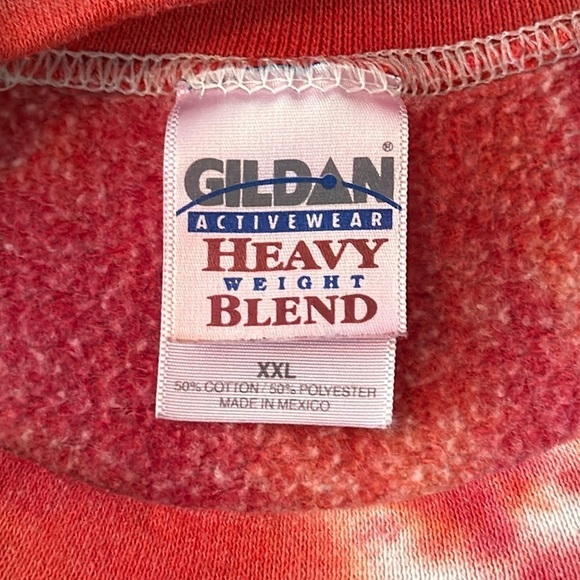 Gildan Tie Dye Pullover Crewneck Sweatshirt Handmade Size XXL - Picture 7 of 7